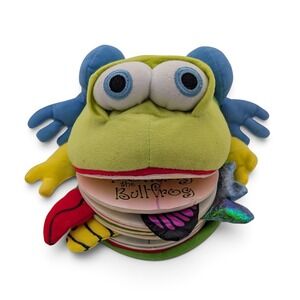 Monday the Bullfrog Matthew Van Fleet Plush Puppet Board Book 2006 Interactive